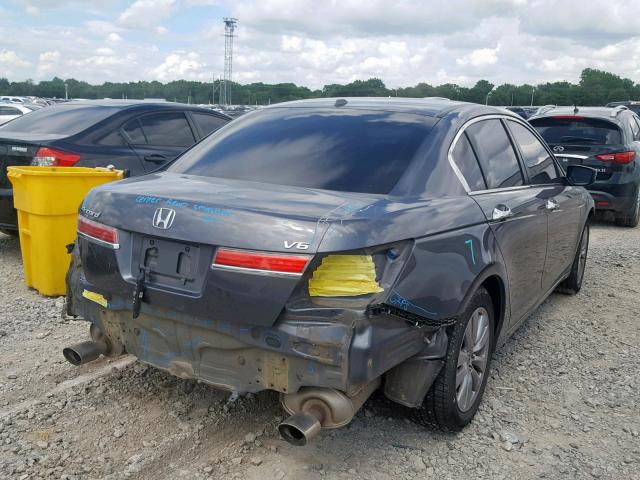 1HGCP3F87CA029731 - 2012 HONDA ACCORD EXL GRAY photo 4