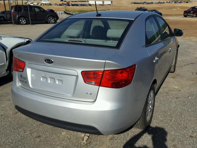 KNAFU4A21C5499613 - 2012 KIA FORTE EX SILVER photo 4