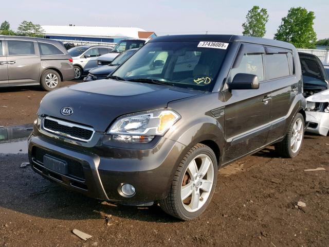 KNDJT2A21B7301412 - 2011 KIA SOUL + GRAY photo 2