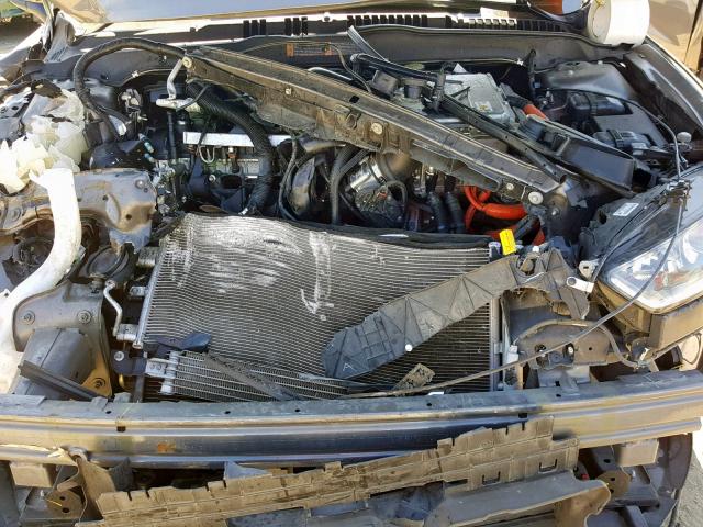 3FA6P0UU6ER122586 - 2014 FORD FUSION S H GRAY photo 7