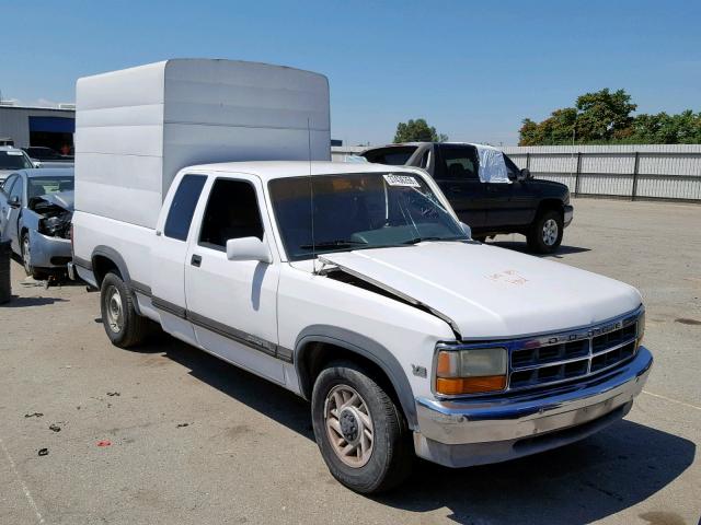 1B7GL23Y1NS508685 - 1992 DODGE DAKOTA WHITE photo 1