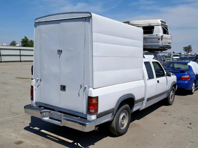 1B7GL23Y1NS508685 - 1992 DODGE DAKOTA WHITE photo 4