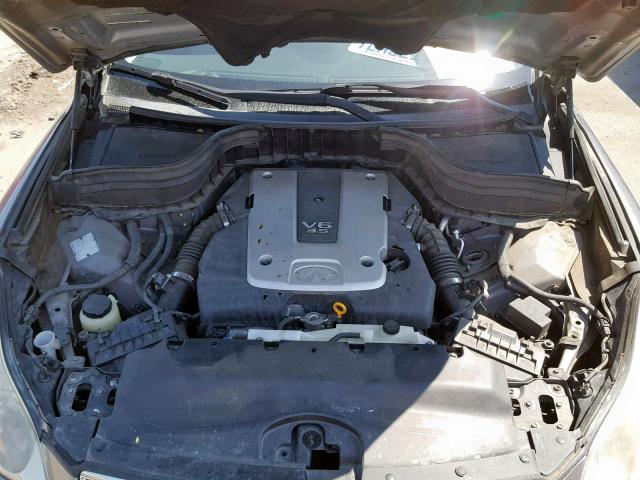 JN1AJ0HR0AM751813 - 2010 INFINITI EX35 BASE GRAY photo 7
