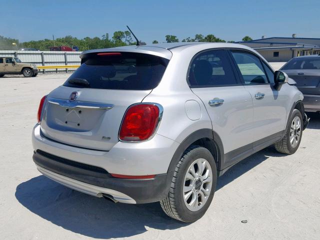 ZFBCFYBT2GP401457 - 2016 FIAT 500X EASY SILVER photo 4