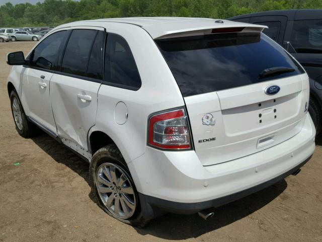 2FMDK3JC0ABB76810 - 2010 FORD EDGE SEL WHITE photo 3