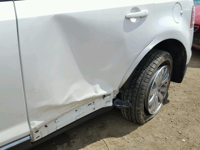 2FMDK3JC0ABB76810 - 2010 FORD EDGE SEL WHITE photo 9