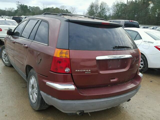 2A8GM68X57R220220 - 2007 CHRYSLER PACIFICA T BURGUNDY photo 3