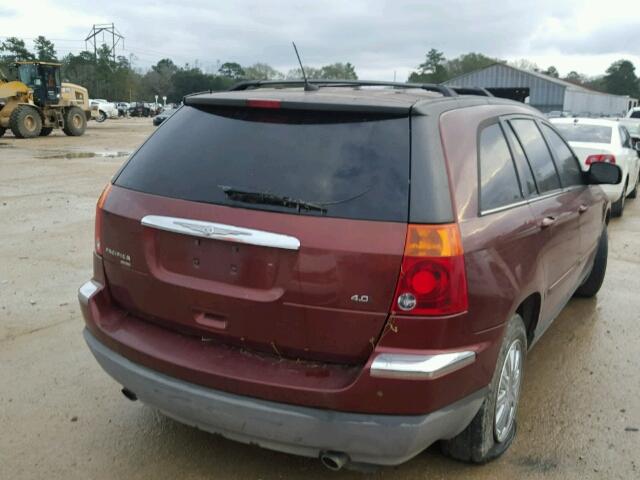 2A8GM68X57R220220 - 2007 CHRYSLER PACIFICA T BURGUNDY photo 4