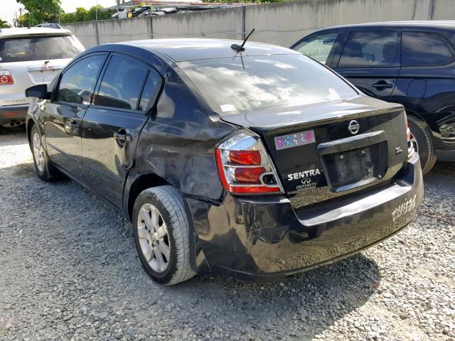 3N1AB61E38L656948 - 2008 NISSAN SENTRA 2.0 BLACK photo 3