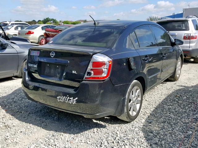 3N1AB61E38L656948 - 2008 NISSAN SENTRA 2.0 BLACK photo 4