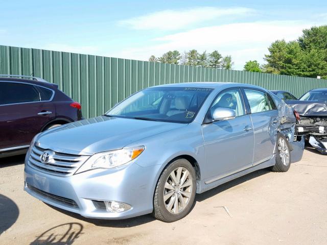 4T1BK3DB0BU393165 - 2011 TOYOTA AVALON BAS BLUE photo 2