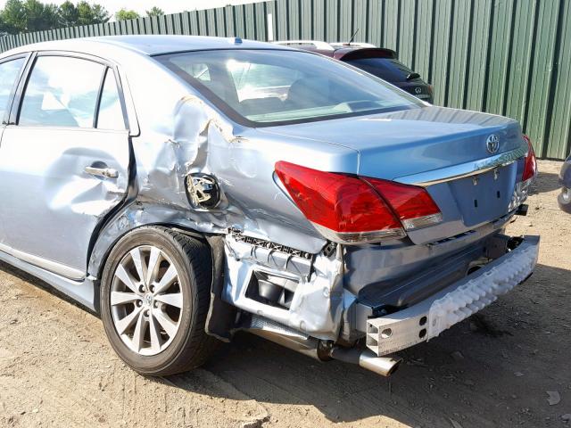 4T1BK3DB0BU393165 - 2011 TOYOTA AVALON BAS BLUE photo 9