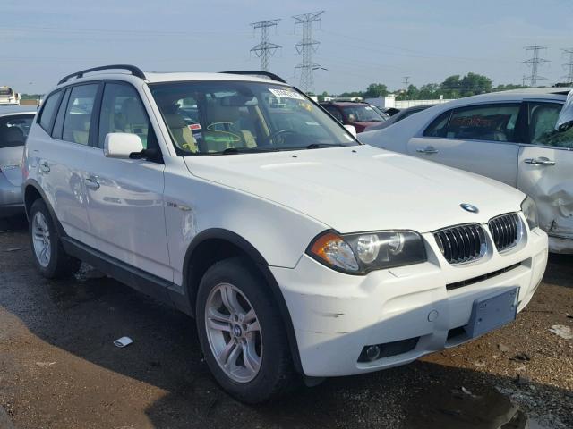 WBXPA93476WD25805 - 2006 BMW X3 3.0I WHITE photo 1