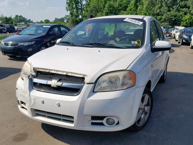 KL1TG56698B265203 - 2008 CHEVROLET AVEO LT WHITE photo 2