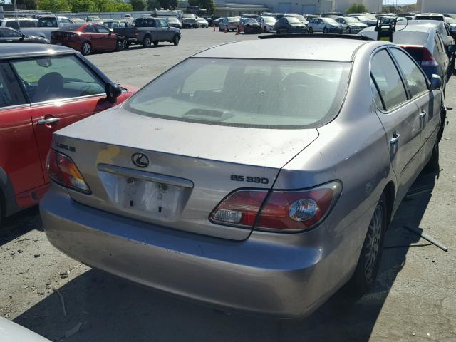 JTHBA30G645034651 - 2004 LEXUS ES 330 BEIGE photo 4