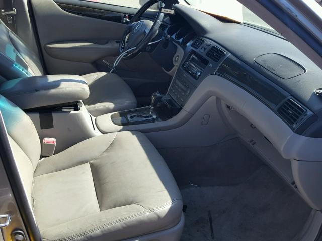 JTHBA30G645034651 - 2004 LEXUS ES 330 BEIGE photo 5