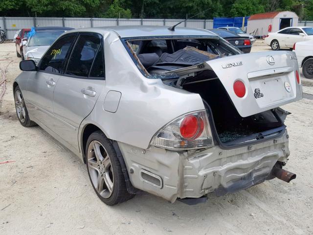 JTHBD182410016291 - 2001 LEXUS IS 300 SILVER photo 3