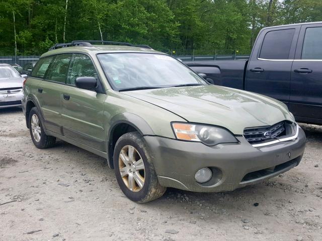 4S4BP61C956340733 - 2005 SUBARU LEGACY OUT GREEN photo 1