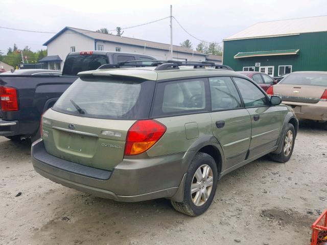 4S4BP61C956340733 - 2005 SUBARU LEGACY OUT GREEN photo 4