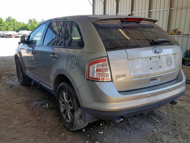 2FMDK38C68BA82611 - 2008 FORD EDGE SEL SILVER photo 3