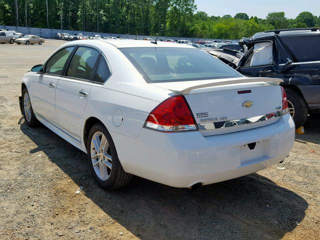 2G1WC5EM3A1158499 - 2010 CHEVROLET IMPALA LTZ WHITE photo 3