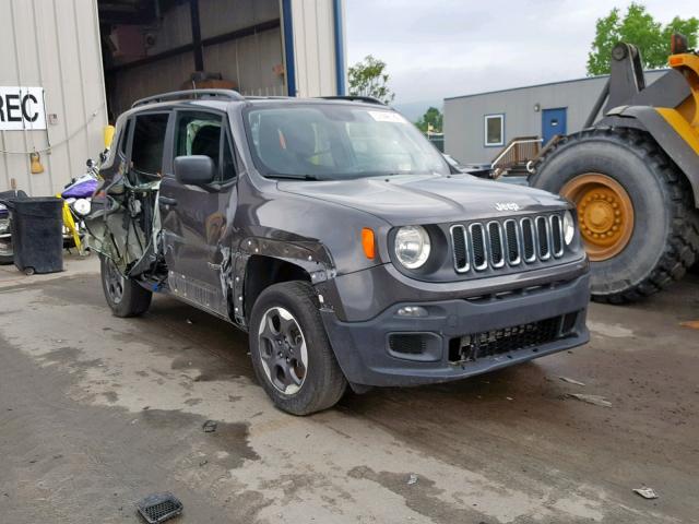 ZACCJBAB7JPH76319 - 2018 JEEP RENEGADE S GRAY photo 1