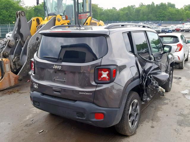 ZACCJBAB7JPH76319 - 2018 JEEP RENEGADE S GRAY photo 4