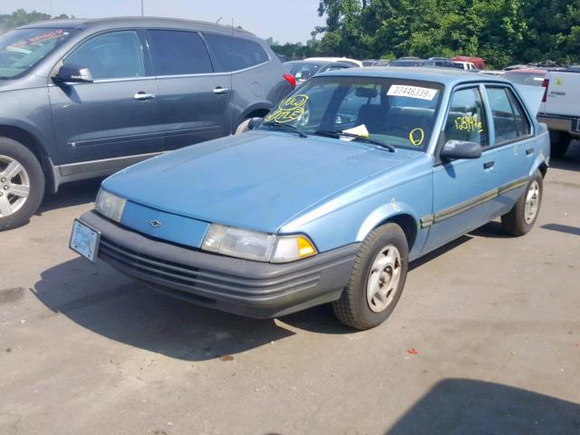 1G1JC54G3MJ170314 - 1991 CHEVROLET CAVALIER V BLUE photo 2