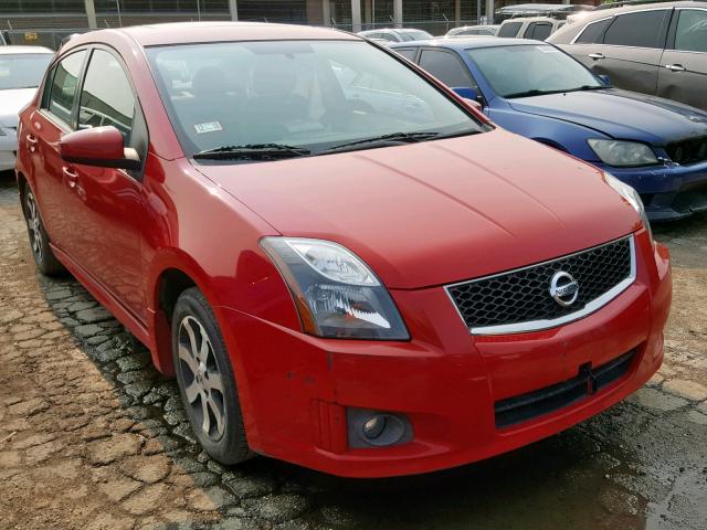 3N1AB6AP8CL651240 - 2012 NISSAN SENTRA 2.0 RED photo 1