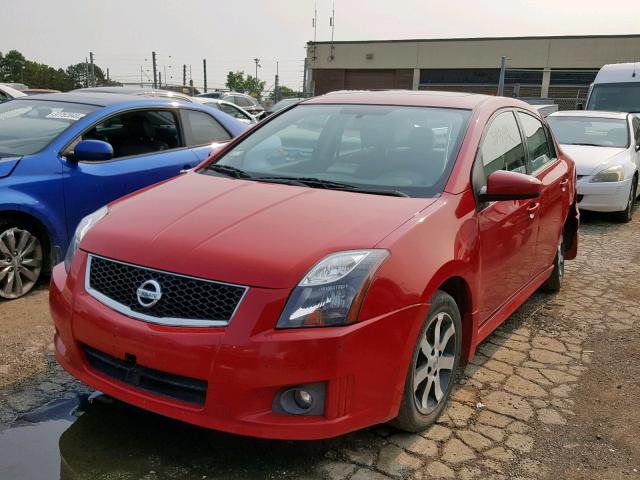 3N1AB6AP8CL651240 - 2012 NISSAN SENTRA 2.0 RED photo 2