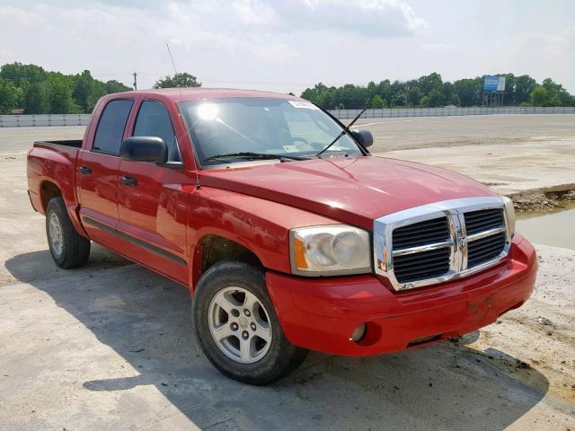 1D7HW48K87S129350 - 2007 DODGE DAKOTA QUA RED photo 1