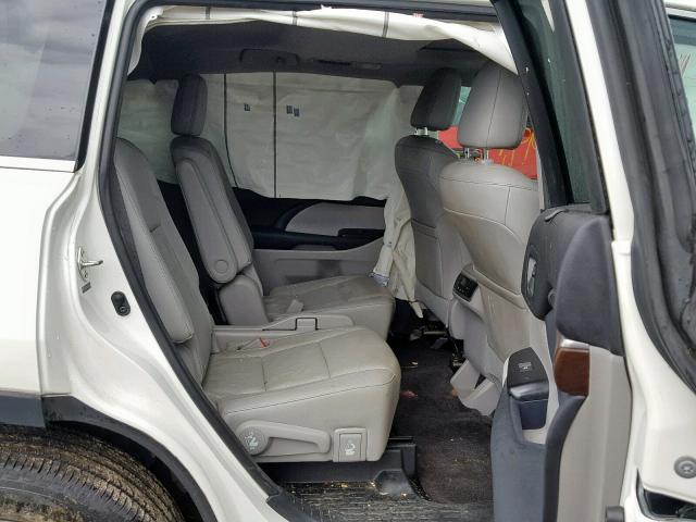 5TDDKRFH1ES035647 - 2014 TOYOTA HIGHLANDER WHITE photo 6