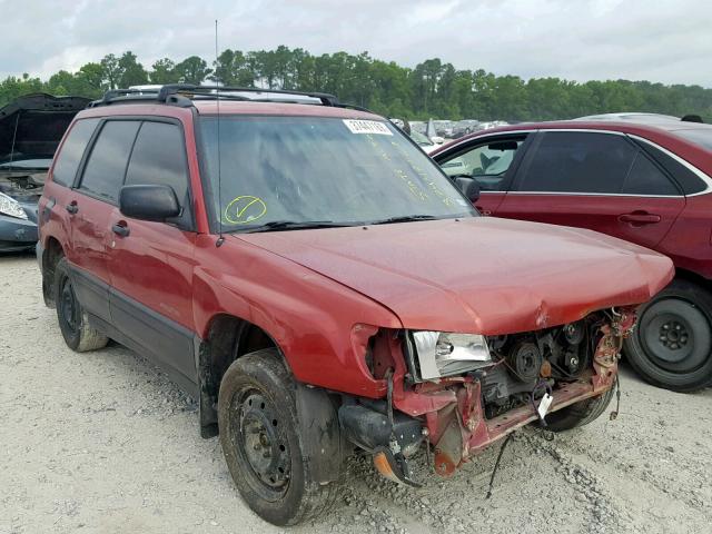 JF1SF6354WG768054 - 1998 SUBARU FORESTER L RED photo 1