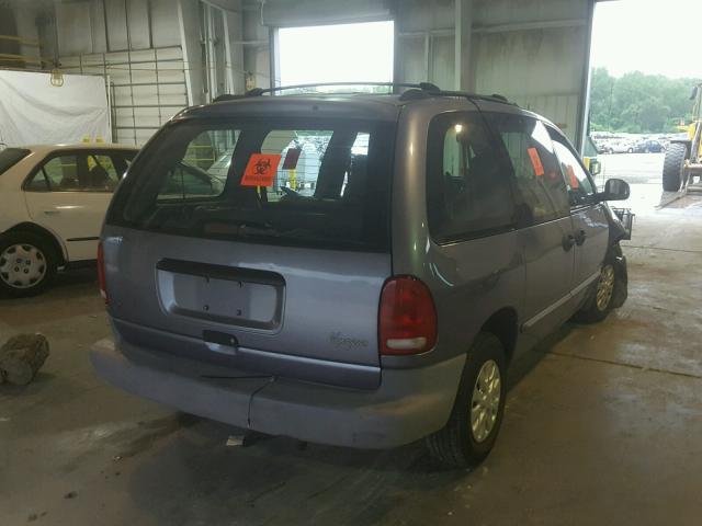 2P4FP2531WR758833 - 1998 PLYMOUTH VOYAGER GRAY photo 4