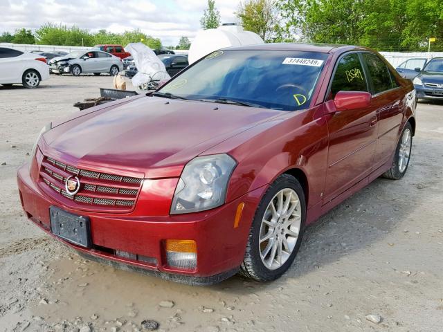 1G6DP577X70136694 - 2007 CADILLAC CTS HI FEA RED photo 2