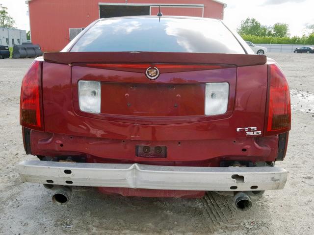 1G6DP577X70136694 - 2007 CADILLAC CTS HI FEA RED photo 9