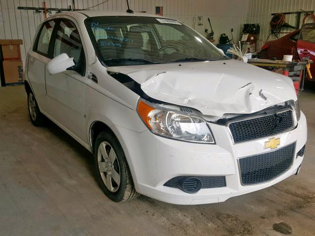 KL1TD66EX9B639955 - 2009 CHEVROLET AVEO LS WHITE photo 1