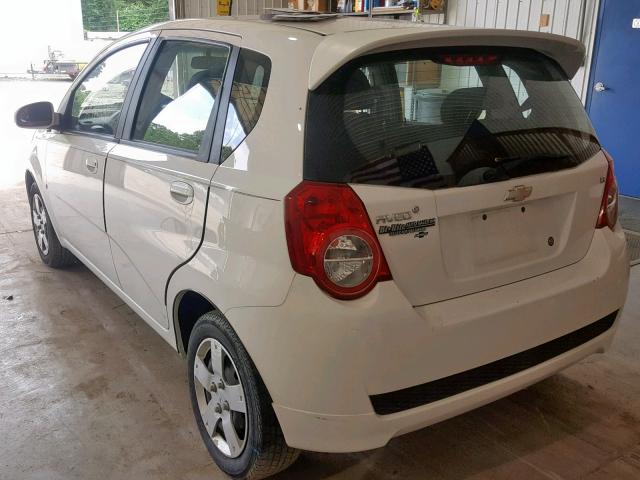 KL1TD66EX9B639955 - 2009 CHEVROLET AVEO LS WHITE photo 3