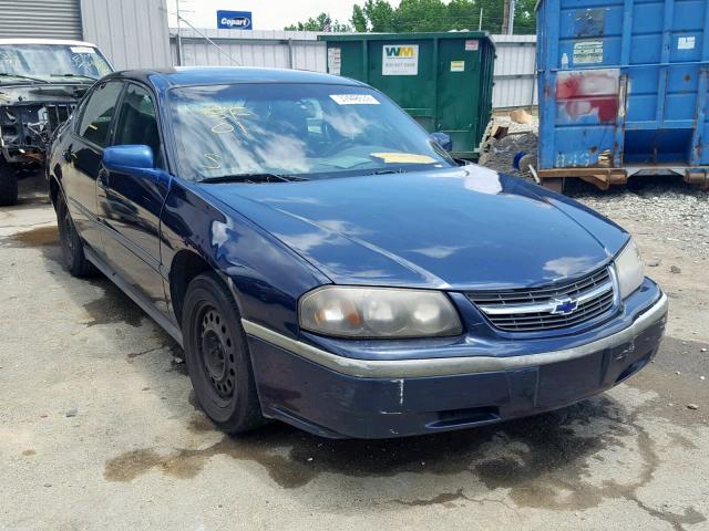 2G1WF52EX19130429 - 2001 CHEVROLET IMPALA BLUE photo 1