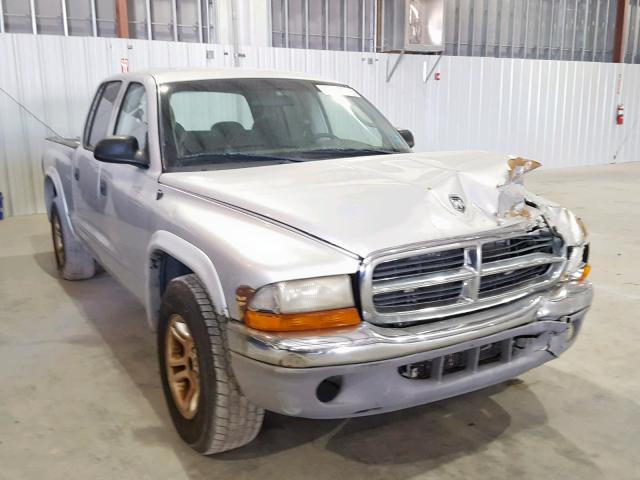 1D7HL48X63S300482 - 2003 DODGE DAKOTA QUA SILVER photo 1