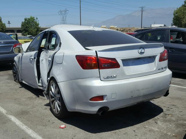 JTHCK262682022367 - 2008 LEXUS IS 250 WHITE photo 3