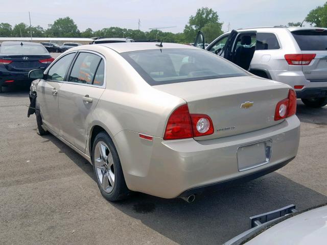 1G1ZC5EBXAF273878 - 2010 CHEVROLET MALIBU 1LT GOLD photo 3
