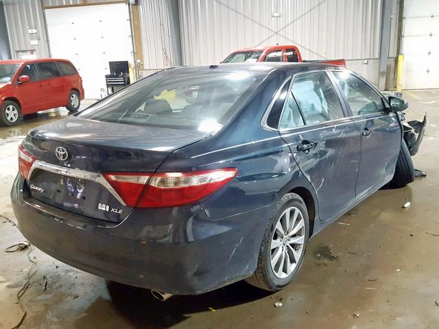 4T1BD1FK1GU187856 - 2016 TOYOTA CAMRY HYBR BLUE photo 4