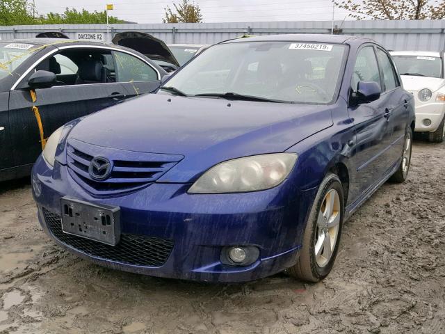 JM1BK143651303122 - 2005 MAZDA 3 HATCHBAC BLUE photo 2