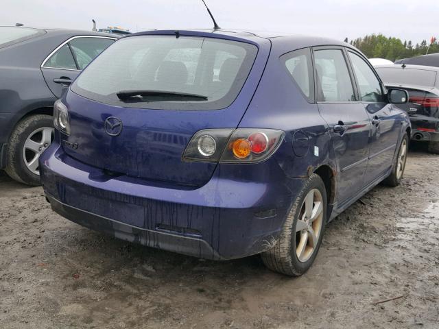 JM1BK143651303122 - 2005 MAZDA 3 HATCHBAC BLUE photo 4