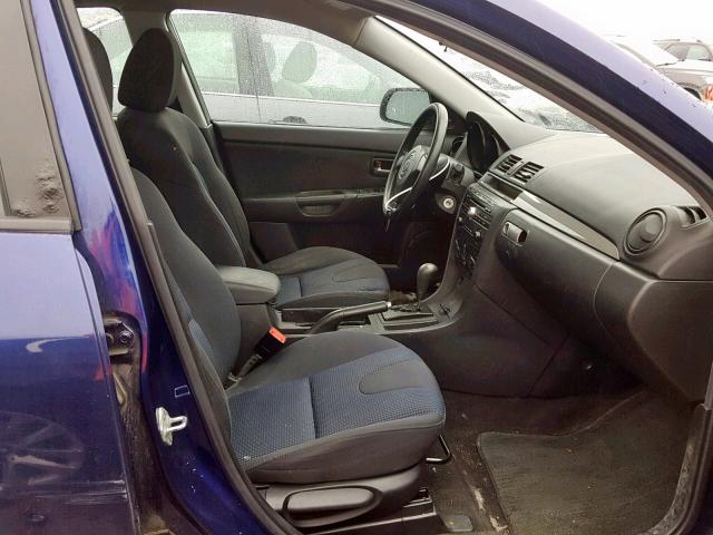 JM1BK143651303122 - 2005 MAZDA 3 HATCHBAC BLUE photo 5