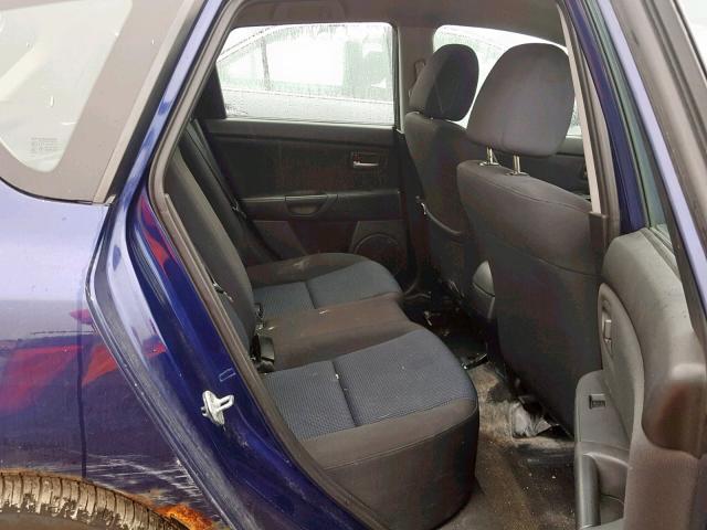 JM1BK143651303122 - 2005 MAZDA 3 HATCHBAC BLUE photo 6