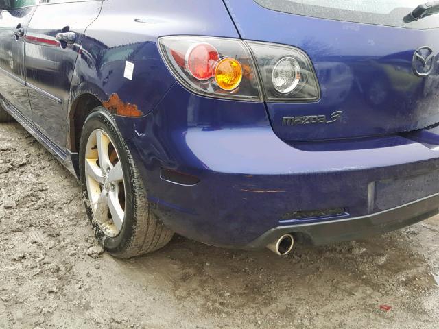 JM1BK143651303122 - 2005 MAZDA 3 HATCHBAC BLUE photo 9