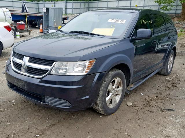 3D4GG57V09T231024 - 2009 DODGE JOURNEY SX BLACK photo 2