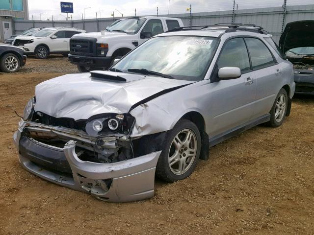 JF1GG29634G809315 - 2004 SUBARU IMPREZA WR SILVER photo 2